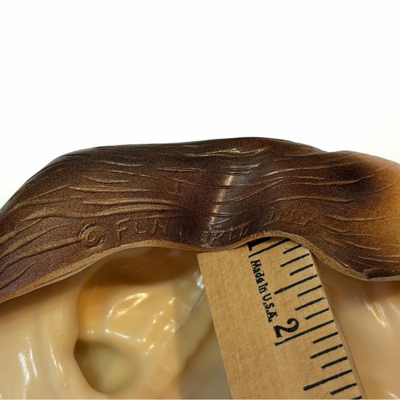 Vintage Fun World DIV Rubber Mask Halloween Gangster Cigar Black Blue Bruised - Picture 5 of 6